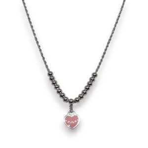 925 Enamel Heart Chain
