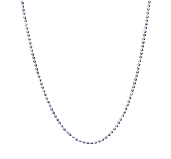 925 Sterling Silver Beaded Chain