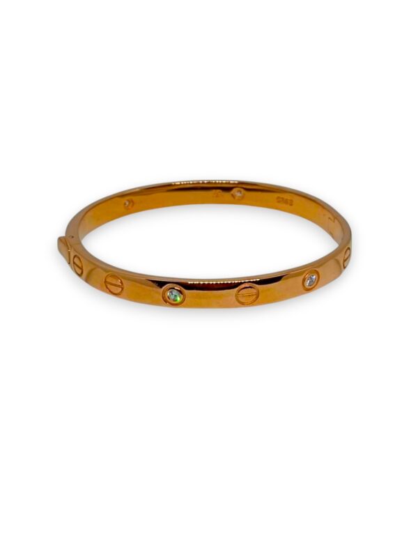 925 Silver Bracelet Rose Gold Cartier