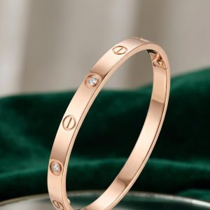 925 Silver Bracelet Rose Gold Cartier