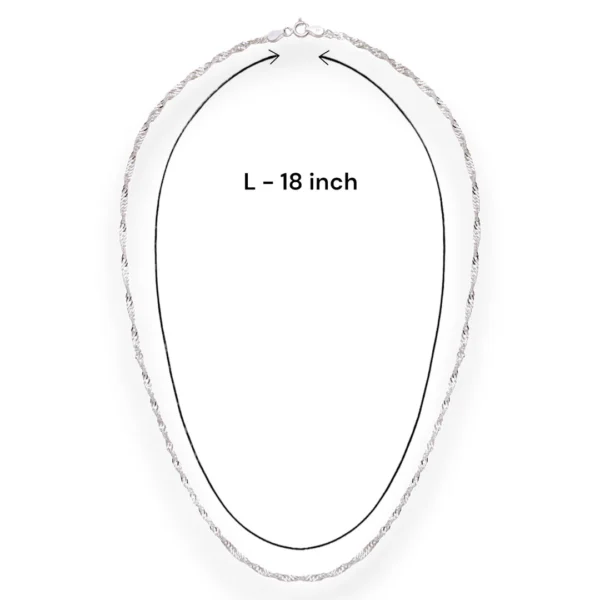 925 Sterling Silver Disco Chain - Image 2