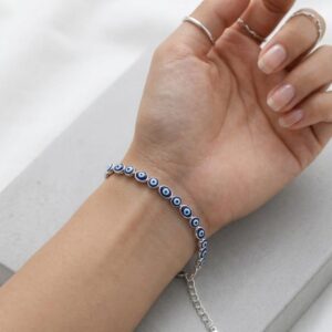 925 Silver Evil Eye Bracelet