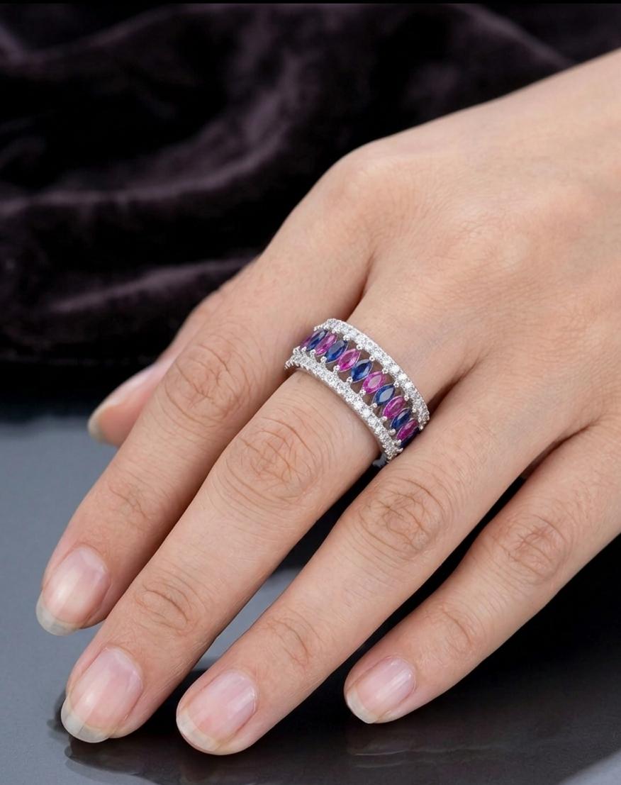 925 Silver Band Ring - Image 3