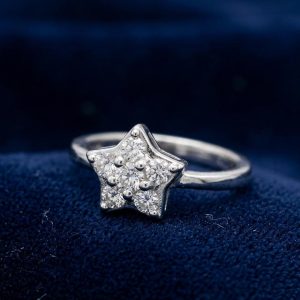 925 Silver Star Ring