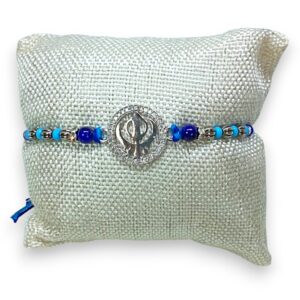 925 Silver Khanda Symbol Rakhi