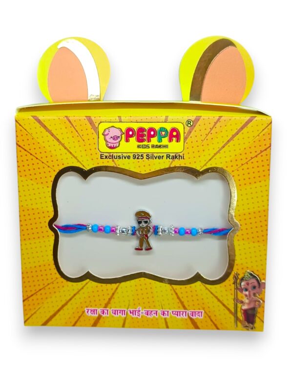 925 Silver Singham Rakhi - Image 2