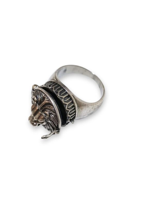 925 Silver Ring with hidden space (dabbi) - Image 3