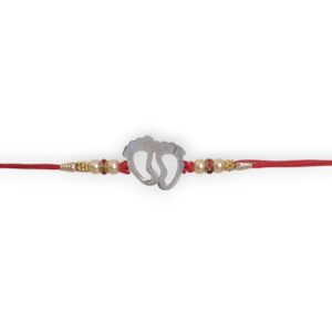 925 Silver Rakhi Footprint