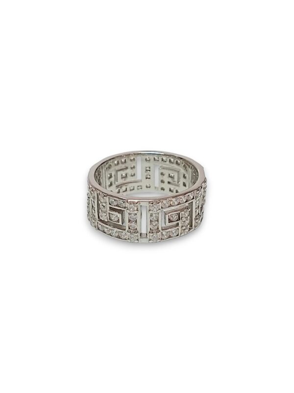 925 Silver Versace Band Ring - Image 2