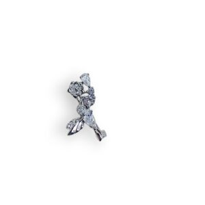 925 Silver Floral Brooch