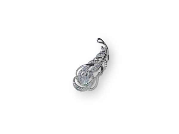 925 Silver Leaf Brooch