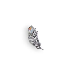 925 Silver Leaf Brooch