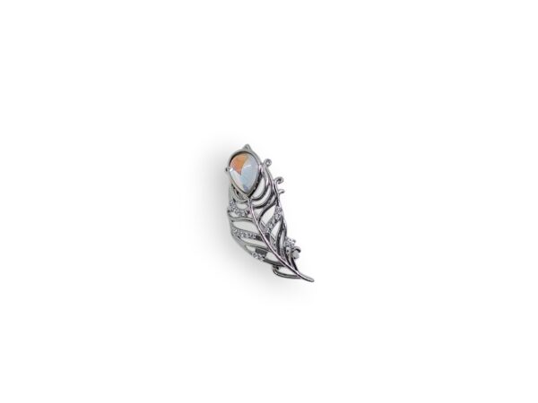 925 Silver Leaf Brooch