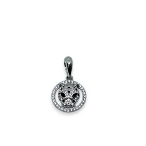 925 Silver Pendent Leopard Head