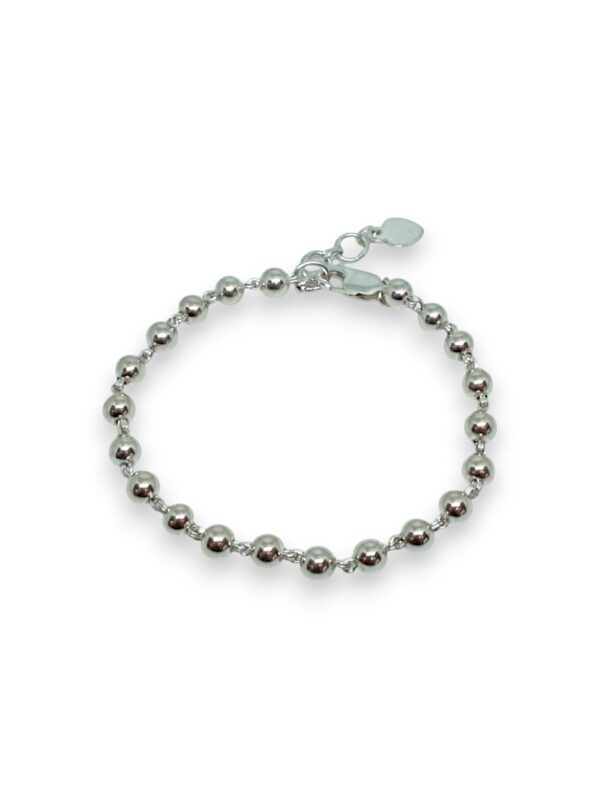 925 Silver Beaded Bracelet