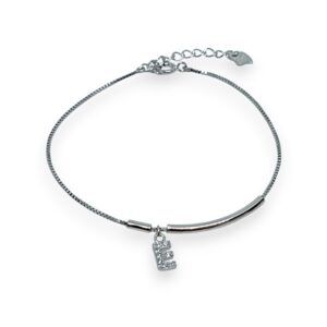 925 Silver Bracelet Alphabet (E)