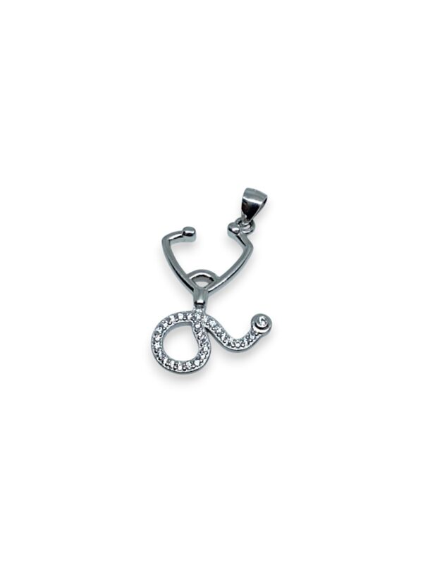 925 Silver Pendent Stethoscope