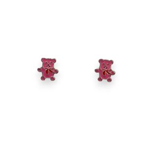 925 Silver Earrings Teddy Bear