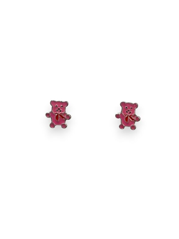 925 Silver Earrings Teddy Bear