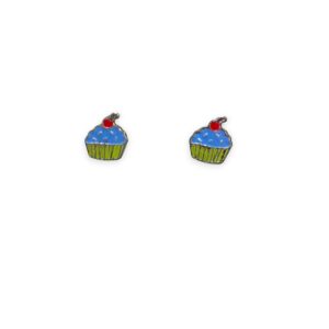 925 Silver Earrings Cup Cake