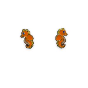 925 Silver Earrings Sea Horse