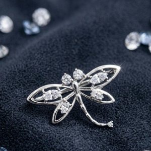 925 Silver Dragonfly Brooch
