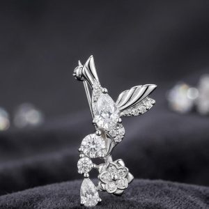 925 Silver Floral Brooch