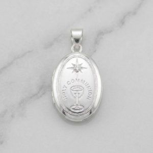 925 Silver Pendent Oval Shape Openable
