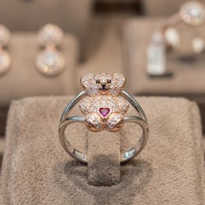 925 Silver Bear Ring