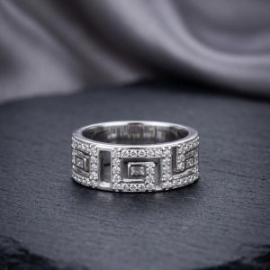925 Silver Versace Band Ring