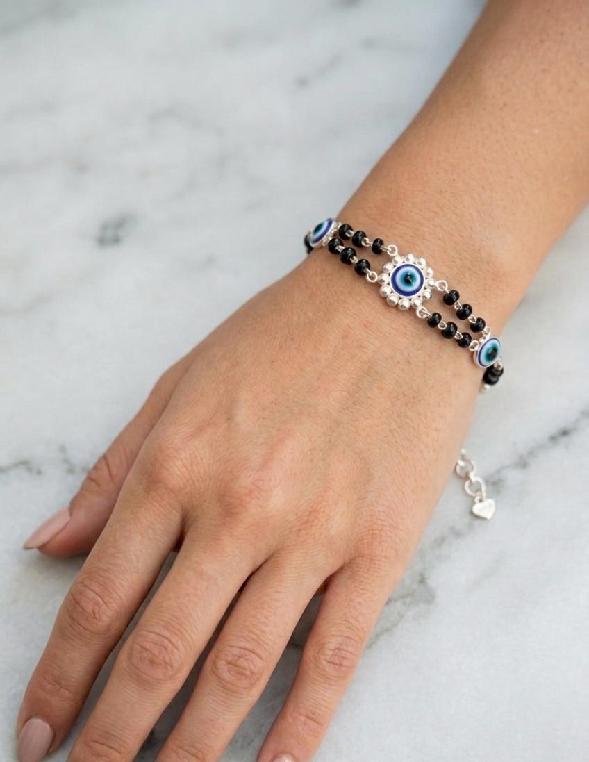 925 Silver Bracelet Evil Eye - Image 2