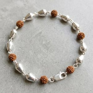 925 Silver Rudraksh Rakhi