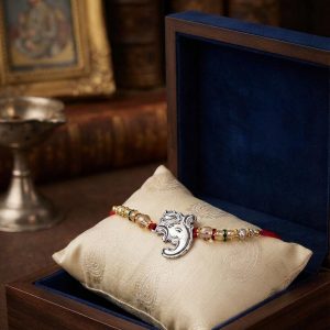 925 Silver Rakhi Ganesha