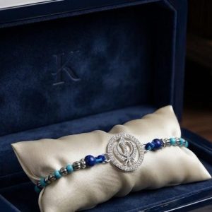 925 Silver Khanda Symbol Rakhi