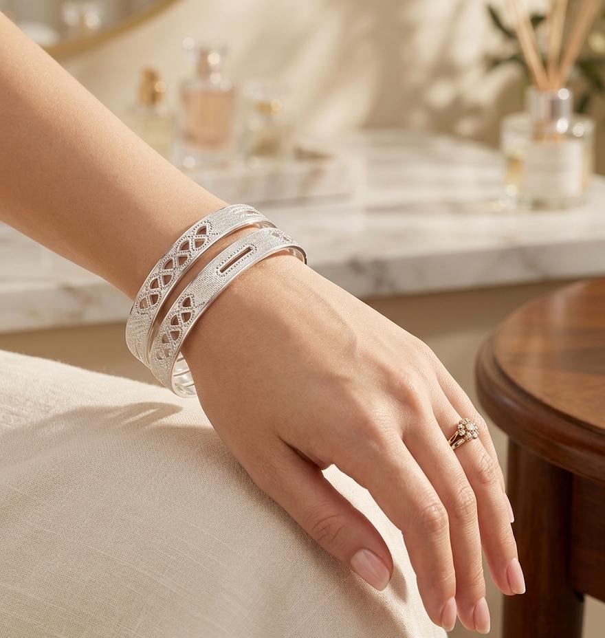 925 Silver Bangles - Image 2