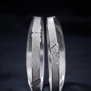 925 Silver Butterfly Bangles