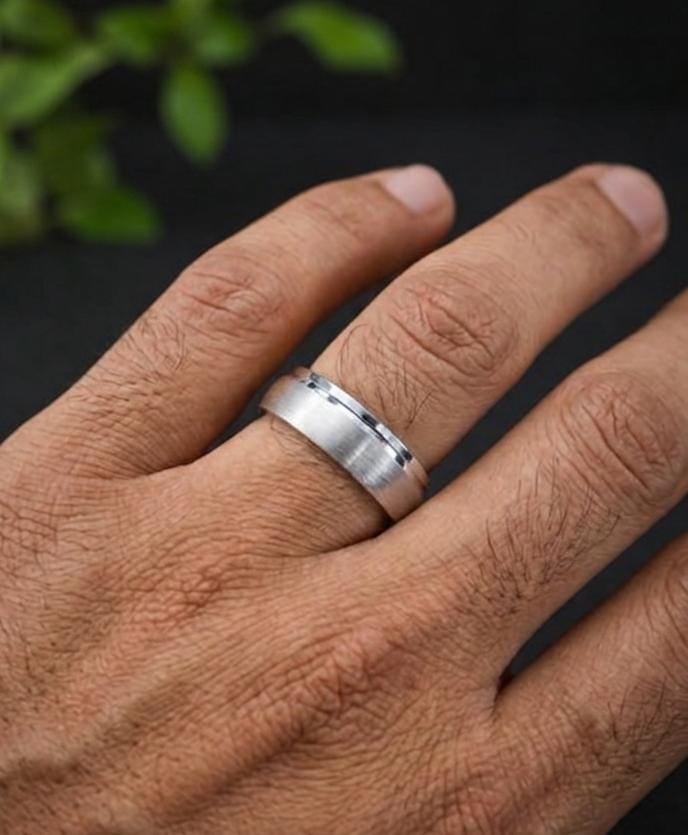 925 Silver Band Ring - Image 2