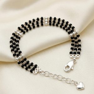Black Beaded Bracelet