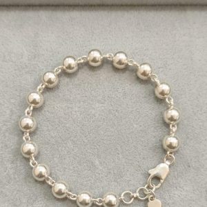 925 Silver Beaded Bracelet