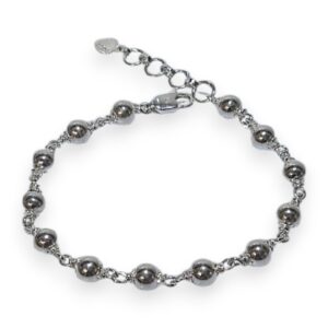 925 Silver Beaded Bracelet