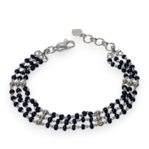 Black Beaded Bracelet